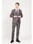 Ekstra Slim Fit Dar Kesim Kırlangıç Yaka Tweet Desenli Takım Elbise 2