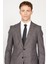 Ekstra Slim Fit Dar Kesim Kırlangıç Yaka Tweet Desenli Takım Elbise 4