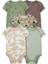Layette Bebek 5'li Kısa Kollu Body Desenli Yeşil 1