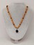 Obsidyen Taşlı Rudraksha Tohum Kolye Dolama Bileklik 8mm (49706) 2