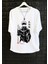 Oversize Gojo Satoru Beyaz Tişört, Unisex Anime Baskılı T-Shirt 1