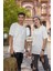 Unisex Oversize Basic Siyah-Beyaz Tişört, Geniş Kalıp Baskısız Düz T-Shirt 2