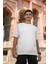 Unisex Oversize Basic Siyah-Beyaz Tişört, Geniş Kalıp Baskısız Düz T-Shirt 3
