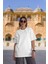 Unisex Oversize Basic Siyah-Beyaz Tişört, Geniş Kalıp Baskısız Düz T-Shirt 4