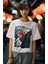 Oversize Jujutsu Kaisen Itadori V6 Tişört, Unisex Anime Yeşil Baskılı T-Shirt 1