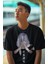 Oversize Jujutsu Kaisen Mahito Tişört, Unisex Anime Baskılı Siyah T-Shirt 2