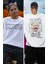 Unisex Sırt Baskılı Monkey D Luffy Tişört, Oversize One Piece Baskılı Anime T-Shirt 2
