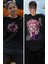 Oversize Jjk Sukuna 3ex Sırt Baskılı T-Shirt, Unisex Anime Baskılı Tişört 2