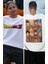 Oversize Dragon Ball Z Characters Sırt Baskılı T-Shirt, Unisex Anime Baskılı Tişört 2