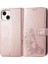 Iphone 15 Için Kılıf Artı Flip Kapak Dört Yapraklı Yonca Deri Kılıf Zarif (Yurt Dışından) 1