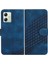 Motorola Moto G54 5g Manyetik Kart Tutucu Geometrik Desen Pu (Yurt Dışından) 1