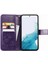 Samsung Galaxy A54 5g Kısa Kayış Deri Kılıf Kapak Kapak Dört (Yurt Dışından) 5