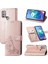 Motorola Moto G10 Dört Yapraklı Yonca Flip Kapak Için Kılıf Kısa Kayış Deri (Yurt Dışından) 3