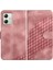 Motorola Moto G54 5g Manyetik Kart Tutucu Geometrik Desen Pu (Yurt Dışından) 1