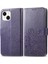 Iphone 15 Için Kılıf Deri Kılıf Zarif Iş Kısa Kayış Dört Yaprak (Yurt Dışından) 1