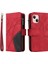 IPhone 13 Mini Fermuar Cüzdan Tarzı Dokuz Kart Yuvaları Iki Renkli (Yurt Dışından) 1
