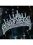 Taçlar Tarzı No.3 Boyutu Lüks Çeşitli Gümüş Renk Kristal Gelin Tiaras Taç Taklidi Pageant Diadema Collares Headpieces Düğün Saç Aksesuarları (Yurt Dışından) 4