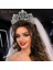 A333-GÜMÜŞ A195 Barok Düğün Kafa Bandı Kristal Gelin Taçlar ve Tiaras Saç Takı Aksesuarları Kadın Taklidi Şapkalar Kraliçe Diadem (Yurt Dışından) 5