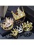 No.11 Boyutu Erkek Kız Için Küçük Metal Taç Bebek Doğum Günü Balo Tiaras Inciler Saç Takı Bebek Kek Süsleri Kafa Aksesuarları (Yurt Dışından) 2