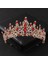 Hiçbiri Barok Kırmızı Kristal Tiaras ve Taçlar Balo Taklidi Gelin Diadem Taç Taira Kadınlar Için Düğün Saç Aksesuarları Takı Taç (Yurt Dışından) 5