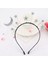 6EE412186-1 Prenses Kız Cadılar Bayramı Partisi Taç Bandı Glitter Toz Ay Yıldız Takılar Metal Alaşım Saç Çember Doğum Günü Tiara Başlığı Hediye (Yurt Dışından) 2