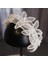 D Gelin Saç Takı Beyaz Çiçek Bantlar Hairbands El Yapımı Başlıklar Gelinler Kadınlar Için Şapkalar Headdress Düğün Aksesuarları (Yurt Dışından) 1