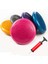 Sarı Stil Pvc Şişme Yoga Topu Yastık Denge Pedi Masaj Fitness Topları Pilates Anti-Stres Topu Fitball Eğitimi Ev Pompalı (Yurt Dışından) 3