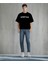 8-12 Yaş Oversize Unisex Pamuk Kumaştan Baskılı Tişört 2