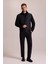 Erkek Siyah Slim Fit Kolu Trikolu Mont 3
