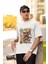 Spider-Cat Yazılı Tişört, Oversize Marvel Karakter Baskılı T-Shirt 2