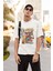 Spider-Cat Yazılı Tişört, Oversize Marvel Karakter Baskılı T-Shirt 4