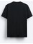Oversize Bisiklet Yaka Explore Baskılı Kısa Kollu Siyah T-Shirt 2