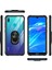 Huawei Y7 Prime 2019 Kılıf Silikon Kenarlı Yüzüklü Manyetik Mola Telefon Kılıfı 2