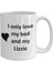 Lizzie Lover Kupa - Kedi Köpek Kuş Evcil Hayvan Adı - Love My Lizzie Adı Kahve - Ingilizce Kupa 1