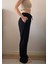 Krinkıl Kumaş Beli Lastlikli Cepli Bağcıklı Pantolon 4
