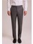 Erkek Açık Gri Regular Fit Yünlü Kumaş Pantolon 2