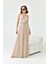 Kadın Şifon Pliseli Pantolon Beige 30700 2