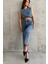 Kadın Kot Crop Bluz ve Pantolon Takım 1