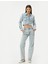 Yüksel Bel Düz Paça Taşlı Kot Pantolon Cepli - Eve Straight Jeans 2