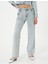 Yüksel Bel Düz Paça Taşlı Kot Pantolon Cepli - Eve Straight Jeans 3