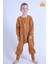 2-8 Yaş 1 Tog 4 Katlı Müslin Çocuk Uyku Tulumu Unisex Uzun Kollu Uyku Tulumu 5