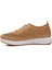 24077-L Bej Hakiki Deri Kadın Günlük Ayakkabı 3