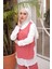 Pudra Yanları Düğmeli Kolyeli Üçlü Bürümcük Takım 4
