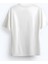 Oversize Bisiklet Yaka Supra Baskılı Kısa Kollu Beyaz T-Shirt 2