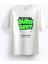 Oversize Bisiklet Yaka Baskılı Kısa Kollu Beyaz T-Shirt 1