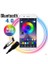12V 10 Metre Silikonsuz Rgb Şerit LED Bluetoothlu LED Kontrol 5A Adaptörlü IP20 Set 1
