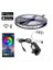 12V 10 Metre Silikonsuz Rgb Şerit LED Bluetoothlu LED Kontrol 5A Adaptörlü IP20 Set 3
