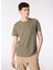 Gmg Fırenze Bisiklet Yaka Haki Erkek T-Shirt GU24MSS03008 2