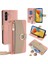 Samsung Galaxy M14 5g Crossbody Telefon Kılıfı Pu Deri Fermuar Standı Kapak Çevirin-Pembe (Yurt Dışından) 1
