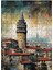 Ahşap Mdf Puzzle Yapboz Retro Galata Kulesi 120 Parça 25*35 cm 1